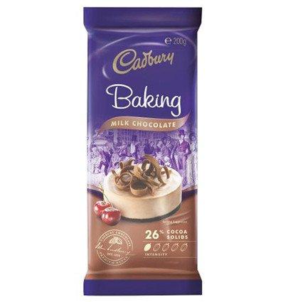 Cadbury Australia Cook Chocolate Milk Baking Chocolate 200gm
